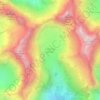 Columbia Glacier topographic map, elevation, terrain
