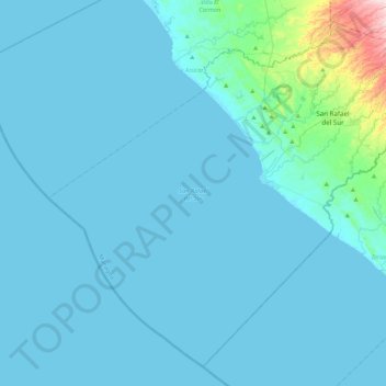 San Rafael del Sur topographic map, elevation, terrain