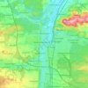 Erlangen topographic map, elevation, terrain