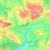 Exter topographic map, elevation, terrain