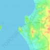 Pattaya topographic map, elevation, terrain