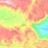 Eungella topographic map, elevation, terrain