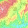 Tutazá topographic map, elevation, terrain
