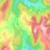 Kremnické Bane topographic map, elevation, terrain