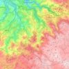 Oza-Cesuras topographic map, elevation, terrain