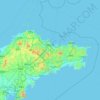 烟台市 topographic map, elevation, terrain