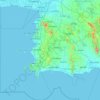 Chon Buri topographic map, elevation, terrain