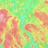 Meaghers Grant topographic map, elevation, terrain