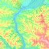 Guaira topographic map, elevation, terrain
