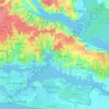 Bingerville topographic map, elevation, terrain