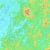 Hwasun-gun topographic map, elevation, terrain