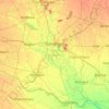 Gorakhpur topographic map, elevation, terrain