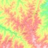 Jaguapitã topographic map, elevation, terrain