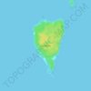 Isla Palma topographic map, elevation, terrain