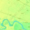 Gyanpur topographic map, elevation, terrain