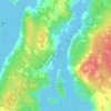 Prospect Bay topographic map, elevation, terrain