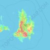 Catanduanes topographic map, elevation, terrain