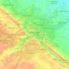 Maiduguri topographic map, elevation, terrain