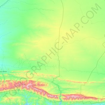 Prince Albert Ward 2 topographic map, elevation, terrain