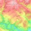 Líšťany topographic map, elevation, terrain