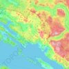 Općina Dubrovačko primorje topographic map, elevation, terrain