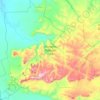 Marakele National Park topographic map, elevation, terrain
