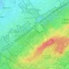 't Harde topographic map, elevation, terrain