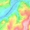 Mochdre topographic map, elevation, terrain