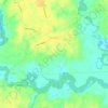 Dendron topographic map, elevation, terrain