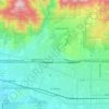 La Verne topographic map, elevation, terrain