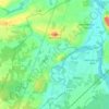 Le Coudray-Macouard topographic map, elevation, terrain