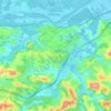 Urt topographic map, elevation, terrain