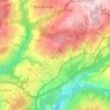 Groisy topographic map, elevation, terrain
