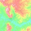 Brasilândia de Minas topographic map, elevation, terrain