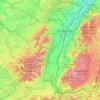 Alsazia topographic map, elevation, terrain