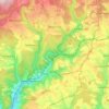 74834 topographic map, elevation, terrain