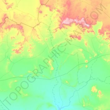 Groot-Brakrivier topographic map, elevation, terrain