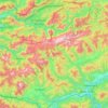 Massif du Hochschwab topographic map, elevation, terrain