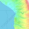 Arica topographic map, elevation, terrain