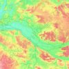 Saumur topographic map, elevation, terrain