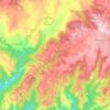 Junhac topographic map, elevation, terrain