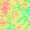 凌源市 topographic map, elevation, terrain