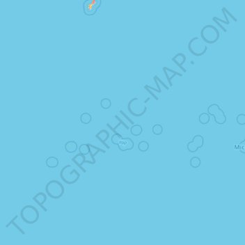 Yap topographic map, elevation, terrain