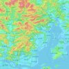 Yueqing topographic map, elevation, terrain