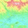 Monzonte (Municipio) topographic map, elevation, terrain