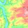 Dowland topographic map, elevation, terrain