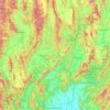 Lampang topographic map, elevation, terrain