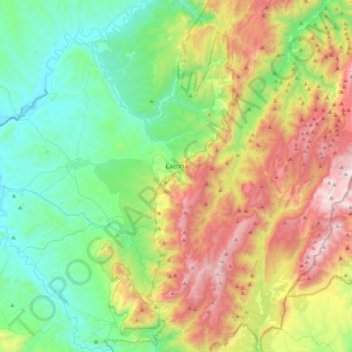 Cazorla topographic map, elevation, terrain