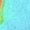 Chiang Mai topographic map, elevation, terrain