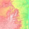 Olifants River topographic map, elevation, terrain